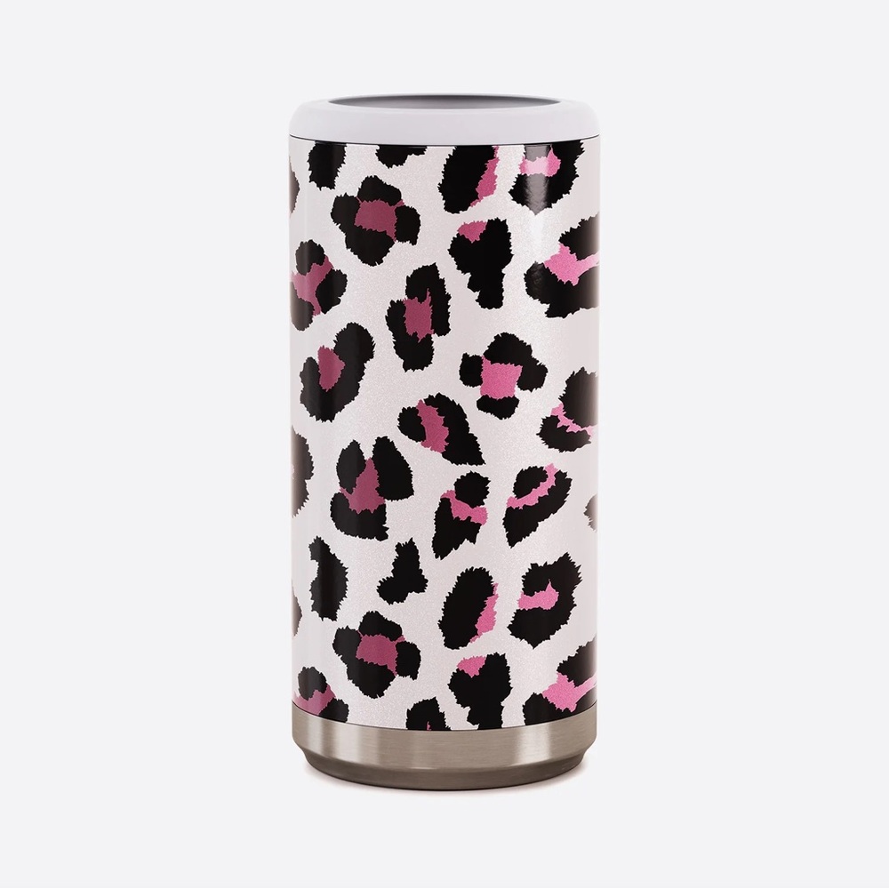 MAARS Drink-ware Skinny Can Cooler 12 Oz - Leopard